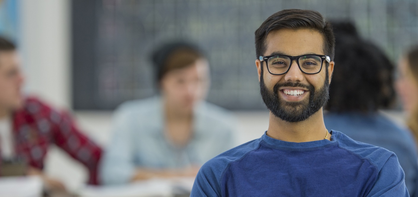 smiling high school student